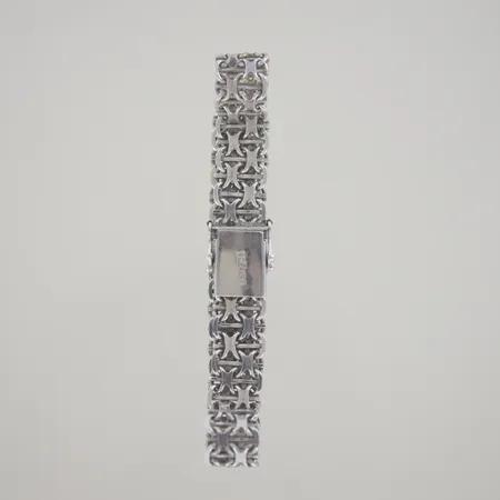 Armband X-länk med stav, längd 18,5 cm, bredd 10,3 mm, Silver 925/1000 Vikt: 17,8 g