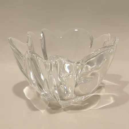 Skål Dala, Lars Hellsten Orrefors, höjd ca 10cm, Ø ca16cm, klarglas, bruksskick Skickas med postpaket.