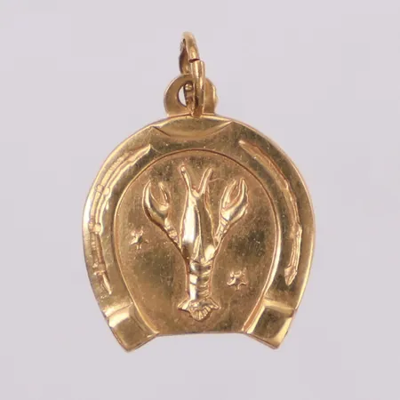 Hänge, kräfta, längd 16mm, 18K Vikt: 1 g