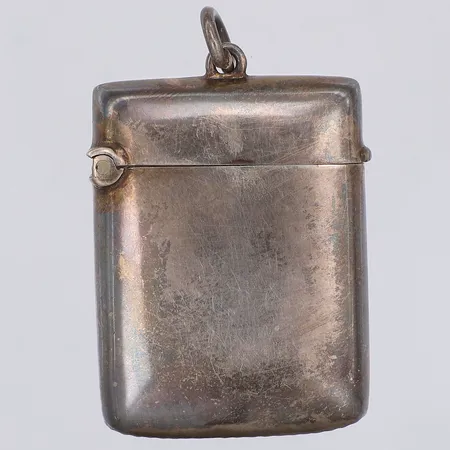Hänge/Tändsticksetui från Birmingham, 45mm, troligen år 1808, 925/1000 silver Vikt: 13,5 g
