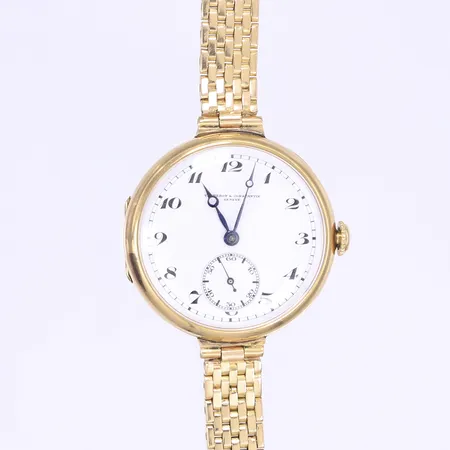 Damur Vacheron & Constantin, Ø33mm, längd 16,5cm, monogram, länk och boett i 18K Bruttovikt 57,6g