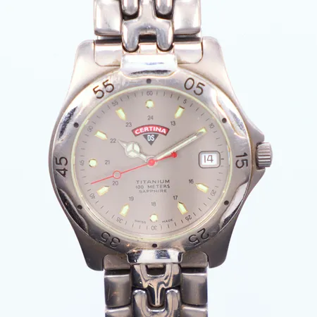Herrur Certina titanium, 100m, sliten, quartz EOL 115711411