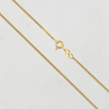 Kedja Pansar, längd 43 cm, bredd 2 mm, 18K. Vikt: 3,2 g
