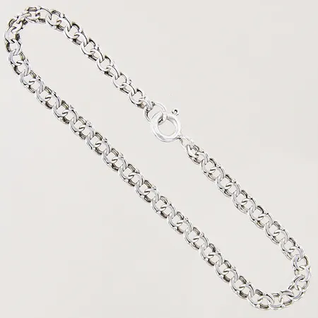 Armband, Bismarck, längd: 16cm, bredd: 3,6mm, något vriden länk, 925/1000 Vikt: 2,5 g