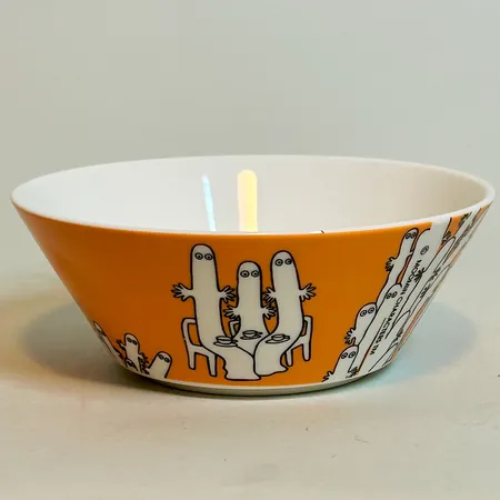 Skål Mumin från Arabia Hattifnattarna höjd 5cm Ø15cm