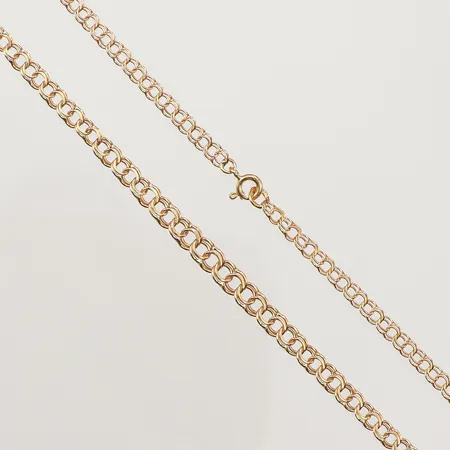 Collier doserad Bismarck ca 45,5cm, bredd 3,3-4,7mm, 18K Vikt: 7,3 g