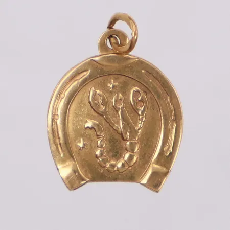 Hänge, kräfta, längd 16mm, 18K Vikt: 0,9 g