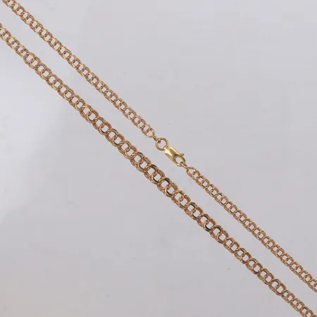 Collier Bismarck, doserad, längd 46cm, bredd 4-6mm, 18K Vikt: 11,3 g