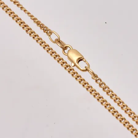 Kedja i 18K guld, 40cm, Pansar, bredd 2mm, tillverkad av Unoaerre, vikt 5,92g.