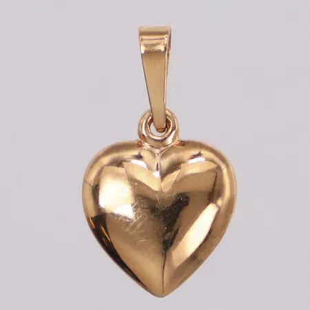 Hänge hjärta, 18x10mm, 18K Vikt: 0,5 g