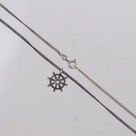 Kedja Pansar med hänge, längd 50cm, bredd 1,7mm, hängets mått 16,8x14,3mm, silver Vikt: 5,3 g