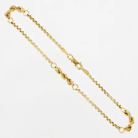 Armband, 19cm, bredd 1,5-3mm, Unoaerre, 18K Vikt: 2,4 g