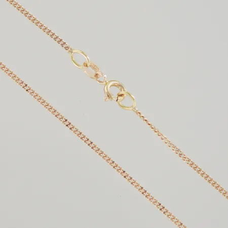 Halskedja pansar, längd 50 cm, bredd 1,3 mm, 18K Vikt: 3,9 g