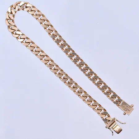 Armband Pansar, Balestra, längd 21 cm, bredd 6 mm, 18K. Vikt: 28,2 g