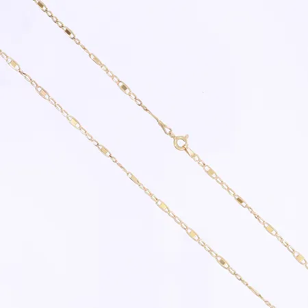 Halskedja, längd 52cm, bredd 2mm, 18K Vikt: 2,8 g