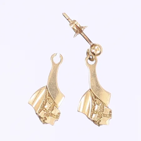 Ett par örhängen, defekta,18K Vikt: 1,6 g