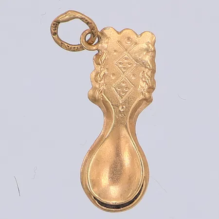 Hänge, sked, 20mm, 18K Vikt: 0,5 g