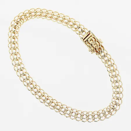 Armband, 17,5cm, bredd 6mm, 18K. Vikt: 9 g