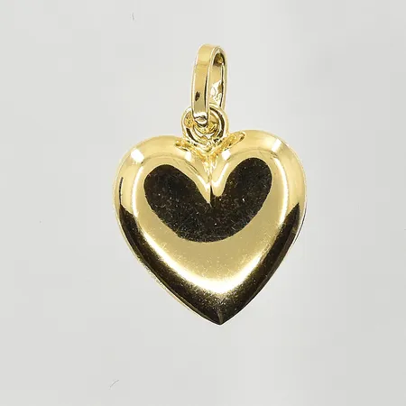 Hänge hjärta, längd 22 mm, bredd 15 mm, 18K. Vikt: 2,2 g
