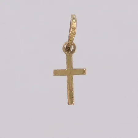Hänge kors, 14x5mm, 18K Vikt: 0,2 g