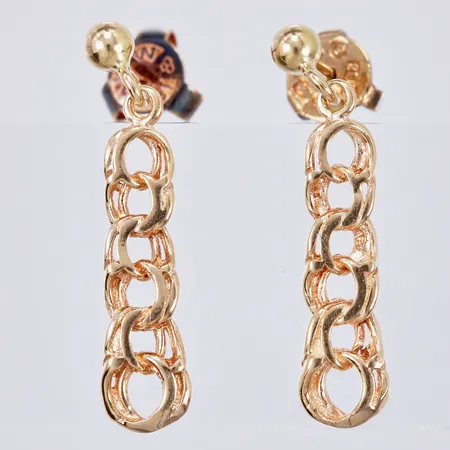 Ett par örhängen Bismarck, längd ca 24mm, bredd ca 2-5mm, 18K Vikt: 2,3 g