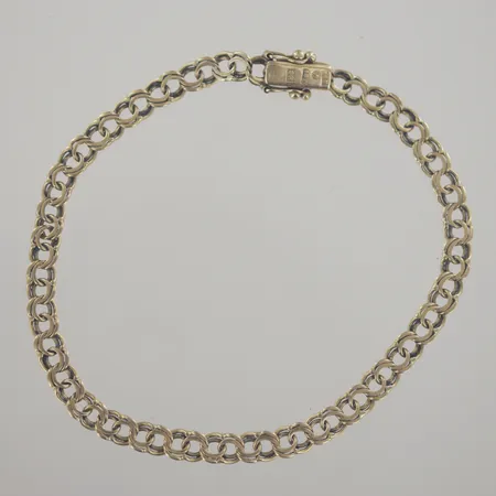 Armband bismark, längd 20 cm, bredd 4,8 mm, 18K Vikt: 7,2 g