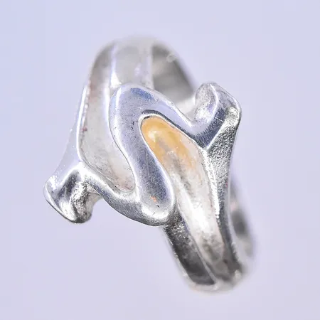Ring, Lapponia, stl 17, bredd 6-15 mm, silver 925/1000. Vikt: 5,9 g