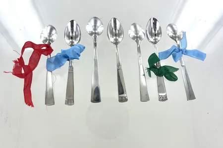 Skedar Carl Philip, längd 11 cm, GAB/GEVE silver 830/1000 Vikt: 75 g