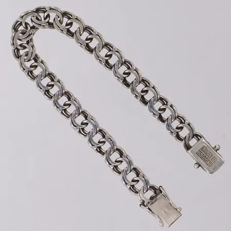 Armband Bismarck, längd ca 19cm, bredd 10mm, 830/1000 silver Vikt: 18,4 g
