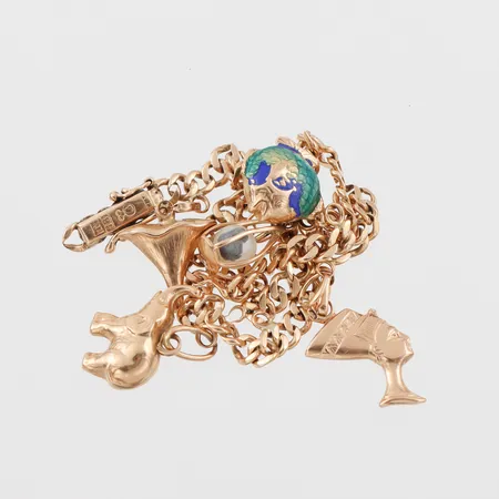 Trasigt guld,18k. Vikt: 16 g