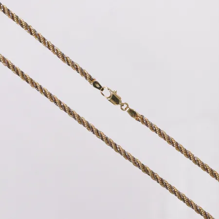 Kedja, Cordell, Venezialänkar i vitguld, 51cm, bredd 3mm, 18K Vikt: 11,7 g