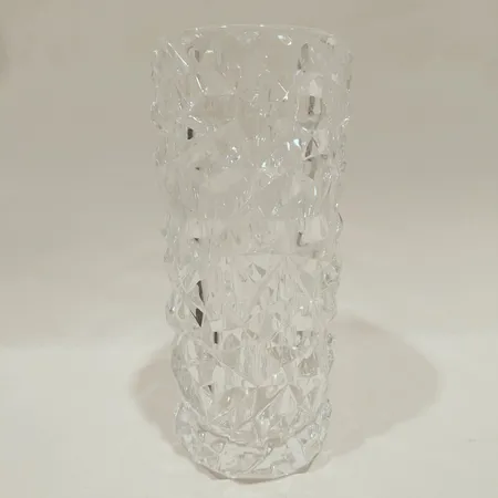 Vas, Carat, Lena Bergström, Orrefors, höjd 18cm, Ø8cm, stämpelmärkt Orrefors, originalkartong Skickas med paket.