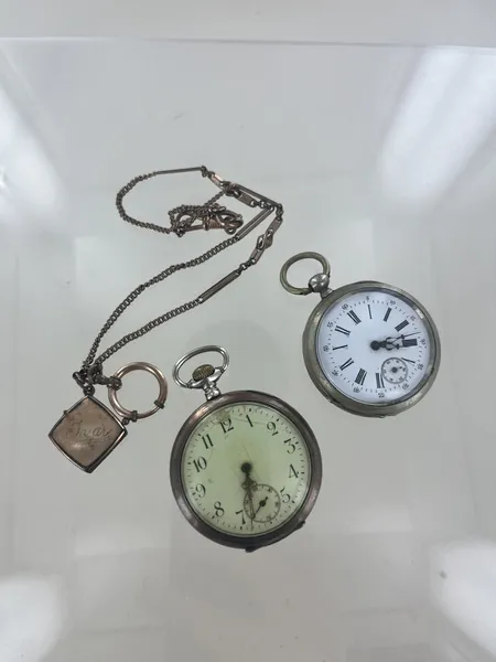 2st Fickur, diam 47/49 mm, defekter silver  Vikt: 153,3 g