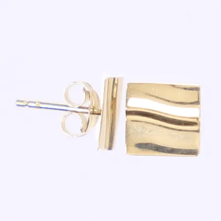 Ett par örhängen, 6x6mm, 18K Vikt: 0,5 g