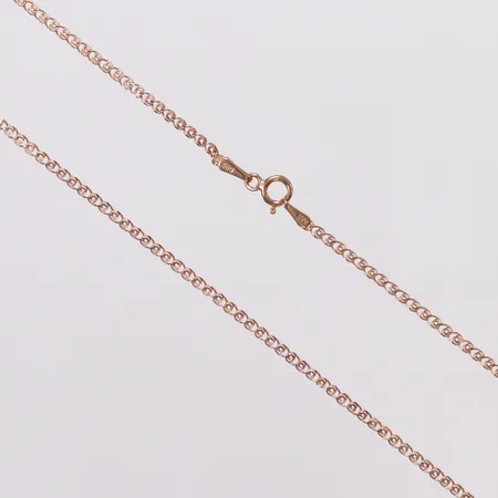 kedja, 50,5cm, bredd 1,8mm, roséfärgad, 14K Vikt: 1,1 g