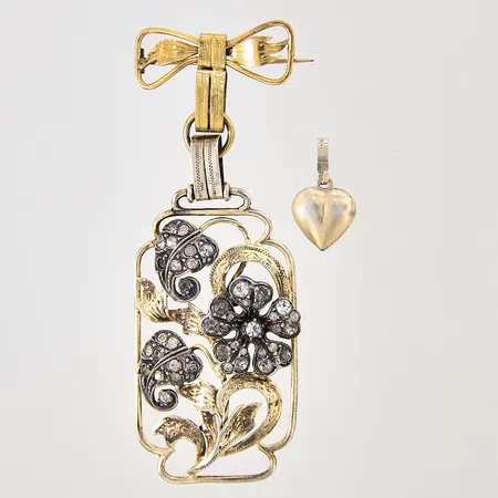 Diverse silversmycken, stenar, repig, metall detalj, silver 830/1000 Vikt: 13,4 g