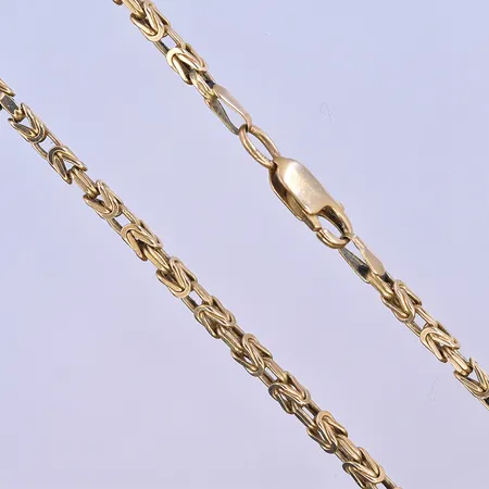 Kedja Kejsarlänk, längd 58,5 cm, bredd 2 mm, 18K. Vikt: 22,7 g