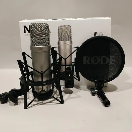 Mikrofon, RODE NT1A, med stativ, XLR-kabel, i kartong, ej testad