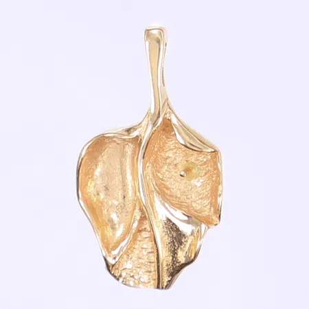Hänge i form av blad, höjd 22mm, 18K Vikt: 2,5 g