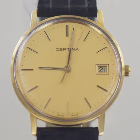 Certina,EOL.115.9299.65, diam 33,5 mm,14K, Behov av nytt batteri