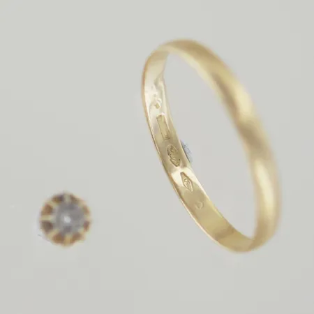 Ring/singel örhänge, Ø 21 mm, 18K Vikt: 2,4 g