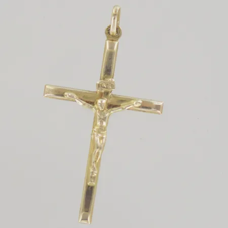 Hänge krucifix, längd 3,8 cm, 18K Vikt: 1,1 g