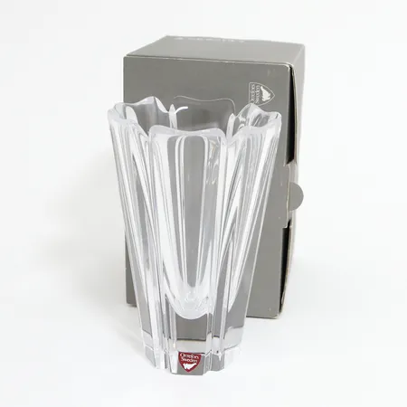 Vas "Corona" Orrefors, höjd: 14,5 cm, kristall, originalkartong