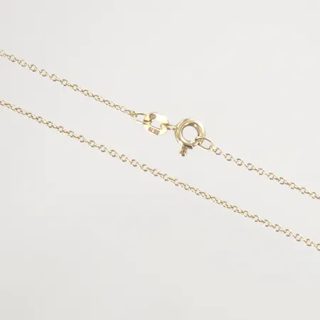 Halskedja ankar, längd 40 cm, bredd 1,2 mm, 18K Vikt: 1,7 g