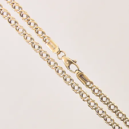 Collier, längd: 46cm, bredd: 4,8mm, 14K Vikt: 20,1 g