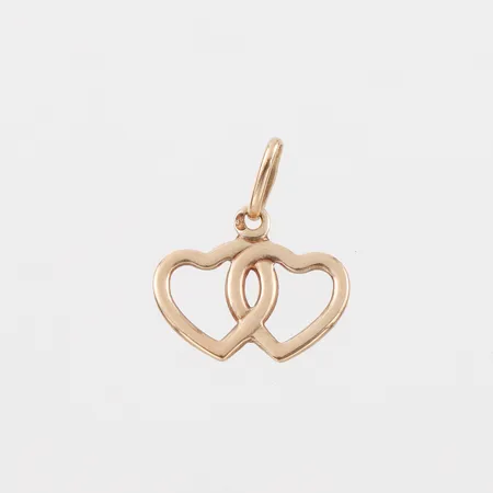 Hänge, höjd med ögla ca 16 mm,18k. Vikt: 0,6 g