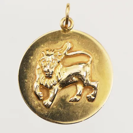 Hänge lejon, Ø21mm, 18K Vikt: 4,1 g