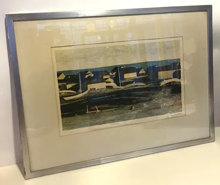 Tavla Litografi Ola Billgren, ramen 57x 42cm Skickas med postpaket.