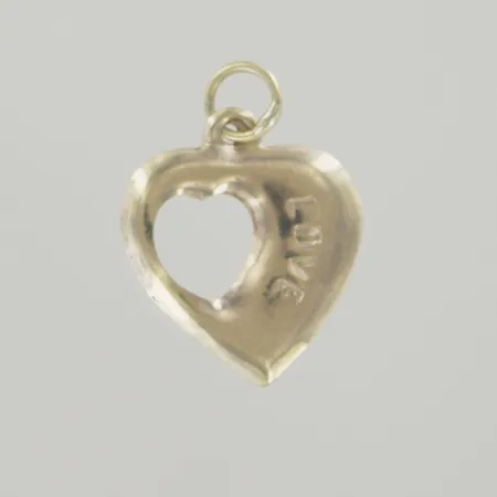 Hänge Love, längd 1,7 cm, 14K Vikt: 0,3 g