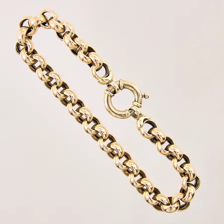 Armband, längd: 19,5cm, bredd: 7,3mm, 14K Vikt: 14,5 g